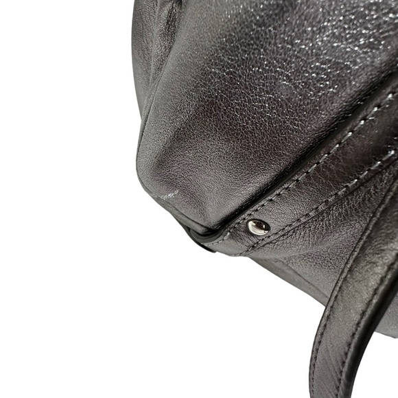 COACH Audrey Cinched North South Metallic Tote - Picture 10 of 16